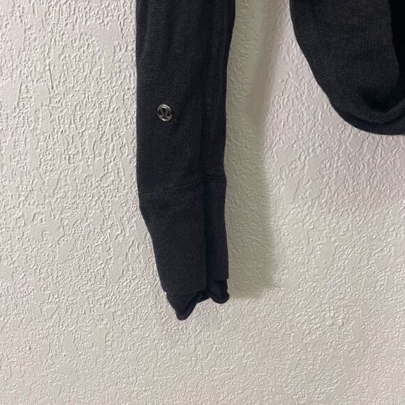 Lululemon Grey Drape Front Sweater - Picture 6 of 7